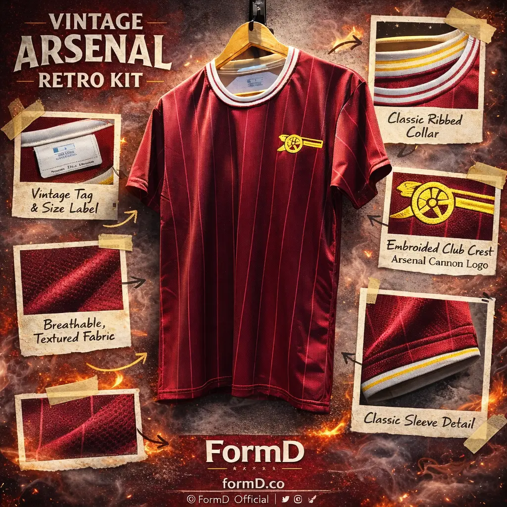 FormD New Collection The Gooner Fan Version เสื้อกีฬาวินเทจ อาร์เซน่อล แฟนคลับ ใ