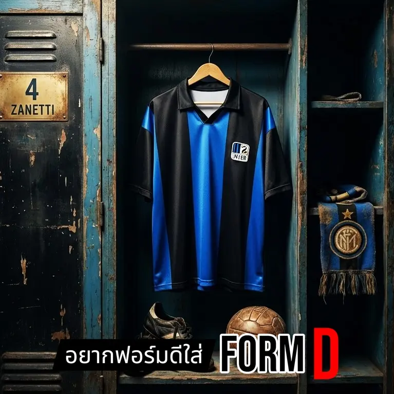FORM D เสื้อฟุตบอลวินเทจ ทีมงูใหญ่มิลาน ยุค90 ทรง OVERSIZE ขนาด M-4XL ผ้าดี แต่ง