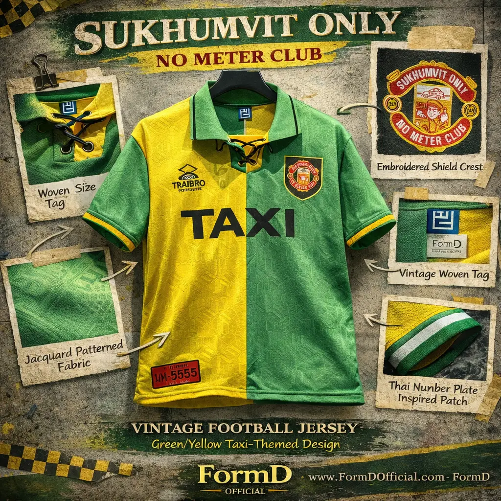 เสื้อฟุตบอล ปีศาจแดง ปี 1992/93 เวอร์ชั่น TAXI คอเชือก ผ้าทอ ใส่ระบาย ใส่ออกกำลั