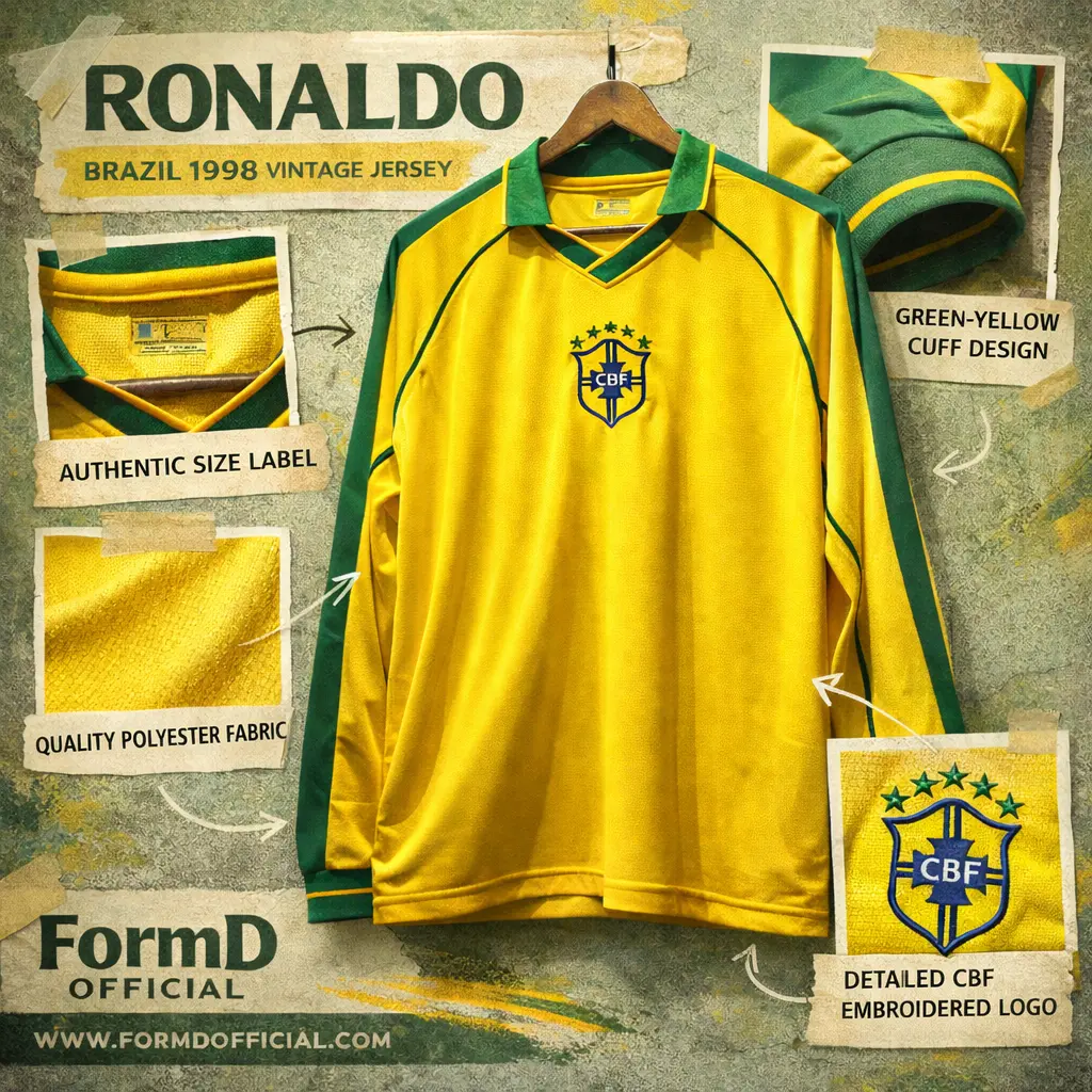 เสื้อฟุตบอล ทีมชาติ บราซิล แฟนคลับ จั้มแขน คอปก ระบายอากาศดี โลโก้ปัก ส่งสินค้าจ